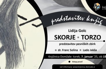 Vabilo na predstavitev pesniških zbirk Lidije Golc